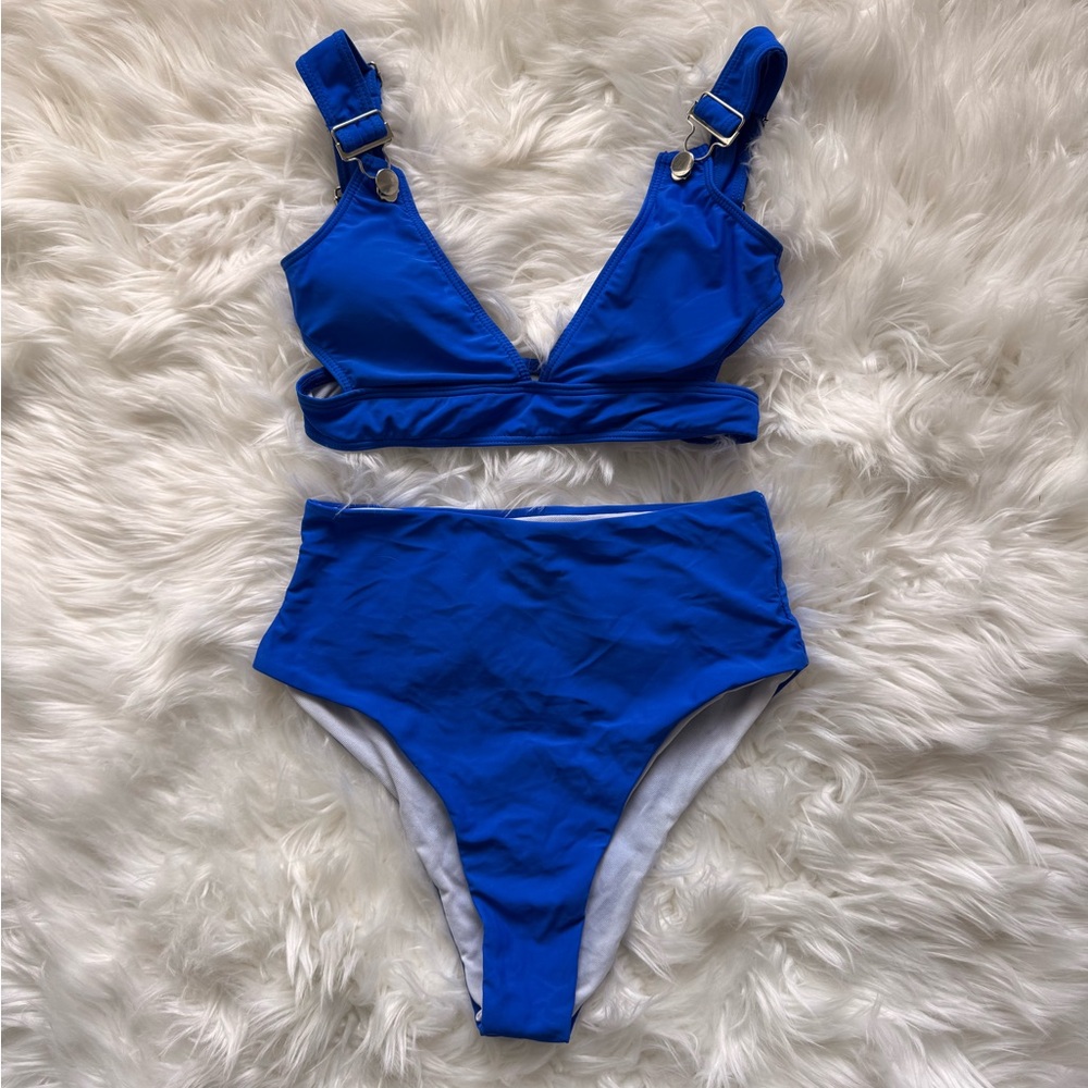 Blue Women's Swimwear Set